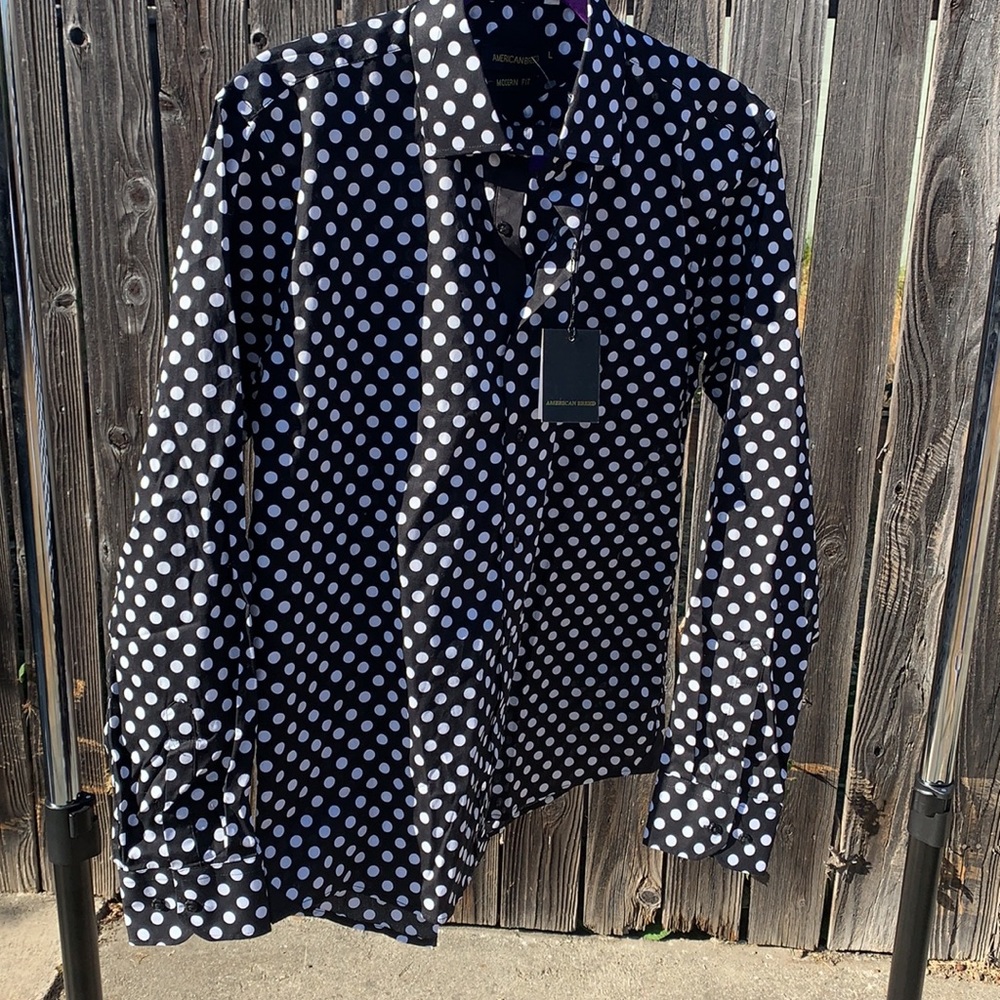 American Breed Polka Dot  Shirt